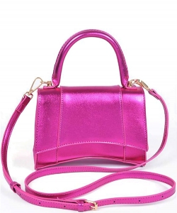 Metallic Color Fashion Swing Bag 111-HPC5631 FUSCHIA